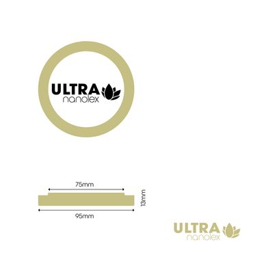 Burete de polish subțire 95 mm (taler 75 mm), set 3 buc – Nanolex