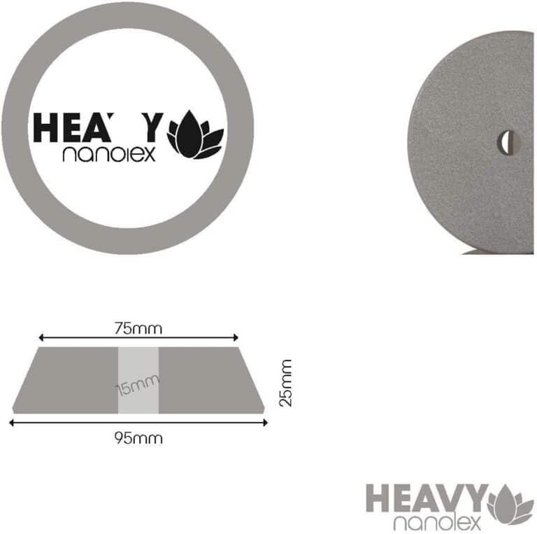 Burete de polish pentru mașină orbitală 95 mm (taler 75 mm) – Nanolex