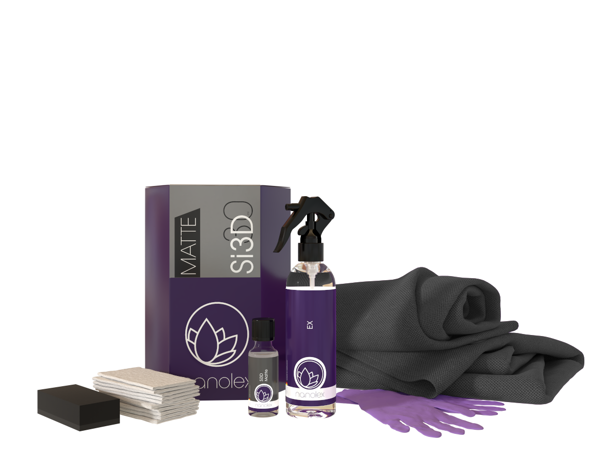 Set protecție ceramică pentru vopsea mată Nanolex Si3D Matte